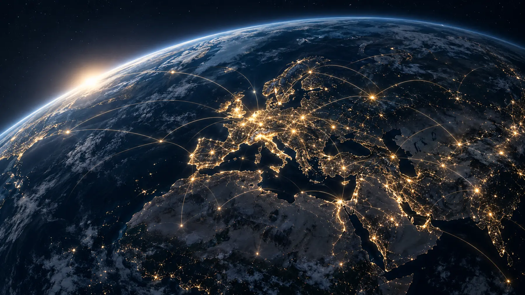 Global markets connected by international flows of knowledge and capital